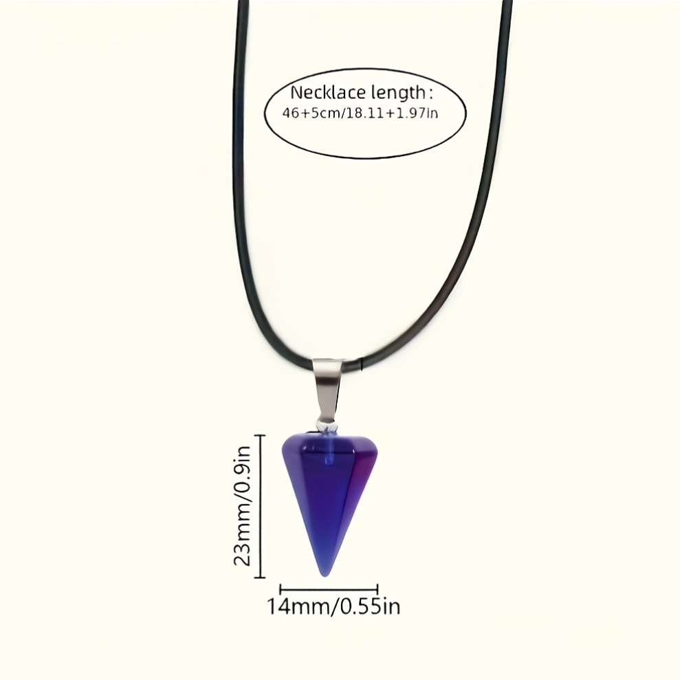 30pcs Multi-Color Cone Hexagonal Crystal Pendulum Set